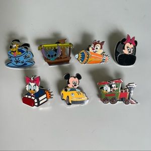 Disney Pins Magic Kingdom Rides Mickey Goofy Donald Daisy Stitch Space Mountain